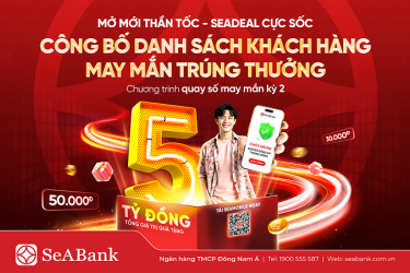 [TB] Danh sách khách hàng trúng thưởng quay số may mắn Mở mới thần tốc - SeADeal cực sốc tháng 8